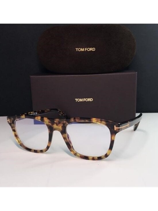 ? - New Authentic TOM FORD FT5939-B 053 square optical Havana